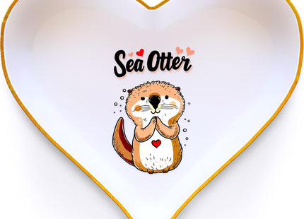 BJDAMAI Otter Ring Holder Dish Tray, Gifts For Women Teens Girls, Otter Lovers Themed Stuff Accessories Things Decor Merch, Home Room Ring Earrings Necklace Organizer Holder!