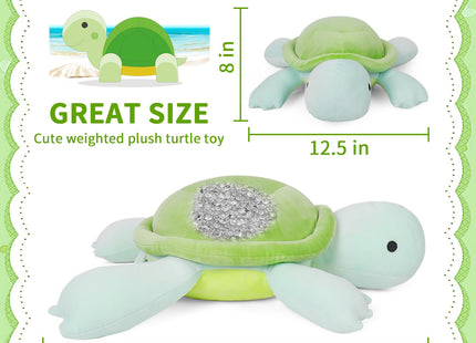 FLORVIV Weighted Turtle Stuffed Animals Weighted Sea Turtle Plush Toy 4.2lb