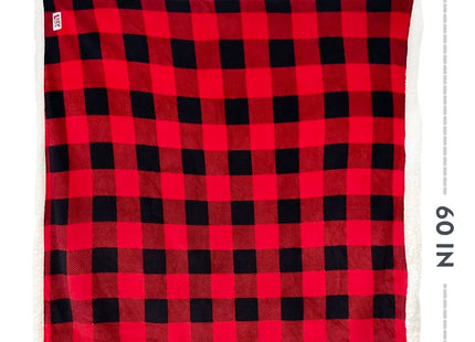 Lazy One Soft Sherpa Throw Blanket, Fluffy Blankets for Couch (Cabin Moose)