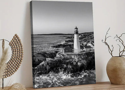 Borsxtzy Black And White Maine Photo Decor United States USA Art Poster