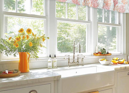 Rullikatlyi Red Orange Grey Coastal Curtain Valances for Windows, Summer Coral Beach Kitchen Valance Window Treatments Panel 2 Pack, Nautical Rod Pocket Short Curtains for Bathroom Bedroom 42x12Inch