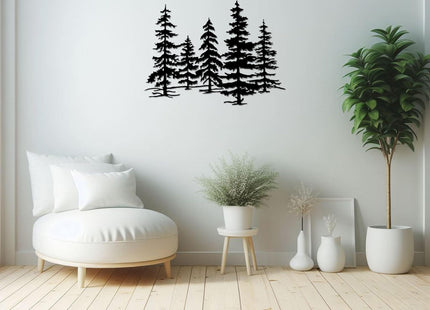 Xedatric Metal Pine Tree Wall Art Forest Decor