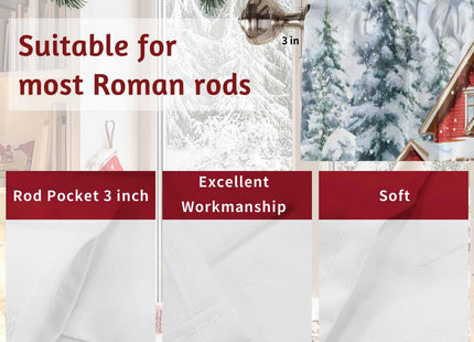 Litter Star Xmas Snowman Kitchen Valance,Farmhouse Window Valances,Winter Snow Short Curtains Window Treatment Rod Pocket Drapes,Pine Tree Valances Curtain for Bedroom 54x18in