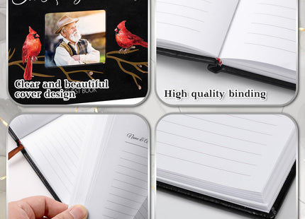 Yingzhao Memorial Funeral Guest Book with Pen Cardinal, Cardinal
