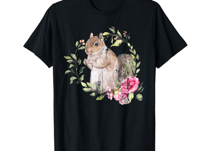 Flowers Squirrel T-Shirt