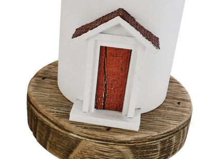Lighthouse Decor Nautical Decoration Wooden Light House Figurine Lighted