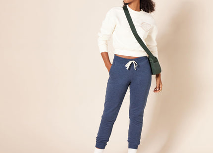 Amazon Essentials Women's Jogger Sweatpant Pants, -navy heather, Large