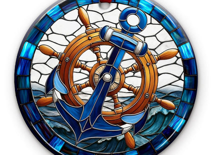KILYHOME Anchor Nautical Christmas Ornament 2026