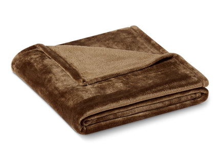 Amazon Basics Soft Fleece Throw Blanket, Very Cozy Blanket for Couch & Sofa, Warm, 50 x 60 Inches, Brown