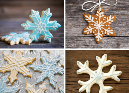 Auktosmn Snowflake Cookie Cutter Set-9 Pieces-1.2" to 4"-Christmas Cookie Cutters-Snowflake Cutter Fondant Baking Molds for Cake Cupcake
