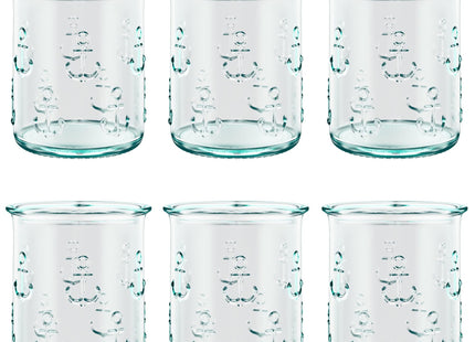 Amici Home – Anchor Anchor DOF Glass - 12 Oz - Green, Set of 6