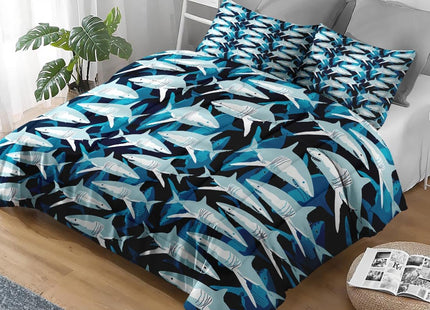 Boewywh Queen Comforter Set, 3 Pieces Shark Ocean Bedding, All Season