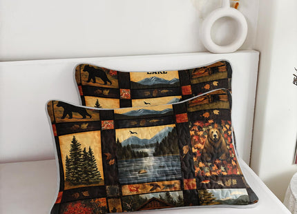UEVBF Country Cabin Quilts King Size,Hunting Bedding with 2 Pillowcases.
