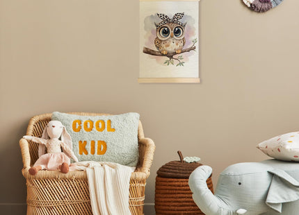 JINYO Owl Wall Decor, Coquette Leopard Bow Owl Wall Art Poster, Owl Decor for Home, Owl Gifts for Owl Lovers, Animal Lover Gifts, Owl Wall Decor Poster for Home Kids Room Playroom Nursery, 12x16 Inch