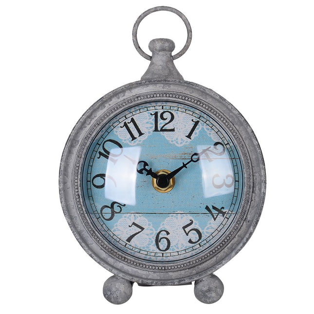 NIKKY HOME Vintage Coastal Beach Blue Table Clock Home Decor