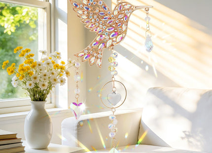 Hummingbird Gifts for Women, Hummingbird Crystal SunCatcher Window Decor