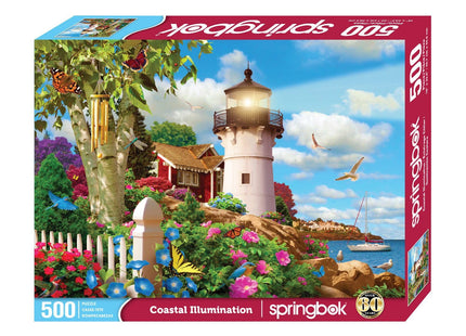 Springbok Coastal Illumination 500 Piece Jigsaw Puzzle for Adults