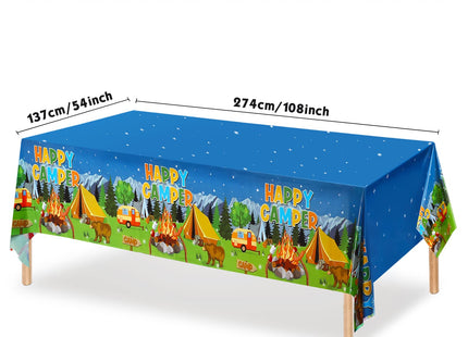 Tegeme 3 Pieces Camping Tablecloth Campfire Party Table Cover