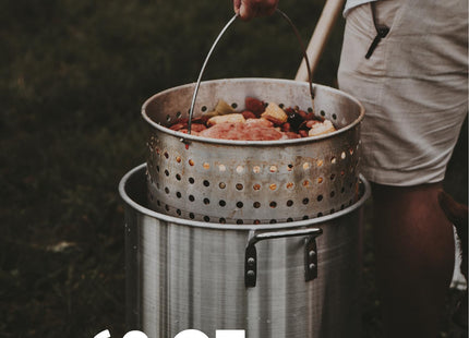 Gas One Seafood Boil Kit with Propane Burner, Propane Regulator, 60Qt Pot with Basket – Heavy Duty Construction Seafood Boil Pot for Outdoor Cooking – Easy to Clean and Durable Crab Boil Pot