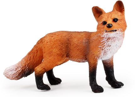 UANDME Fox Toy Figures Set Includes Arctic Fox & Red Foxes Figurines Cake Toppers (5 Foxes)