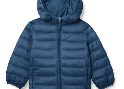 Amazon Essentials Boys' Lightweight Water-Resistant Packable Hooded Insulated Puffer Jacket, Navy, Small