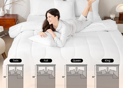 Feelyou Woodland Forest Comforter Set Twin for Kids Boys Girls Bedding Set
