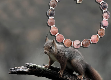 Fullrainbow Cute Squirrel Bracelet for Women Squirrel Gifts for Squirrel Lover Squirrel Spirit Animal Gifts Squirrel Bracelet (Brown Squirrels Gifts)
