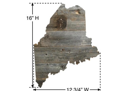 BARNWOODUSA Maine Rustic Farmhouse Wood State Sign Wall Home Décor ME Theme