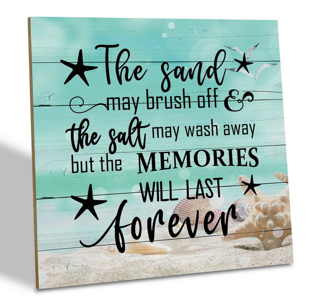 Beach Wood Sign, Coastal House Decor, Ocean Theme Family Home Decor Sign