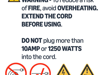 Amazon Basics 100 Foot 3-Prong Vinyl Indoor/Outdoor Extension Cord, Long Power Cord, Grounded Plug for Safety, Moisture Resistant, 10 Amps, 1250 Watts, 125 VAC, Orange