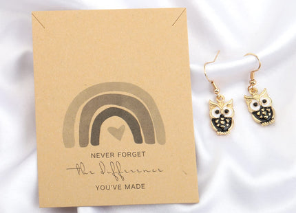 MYOSPARK Owl Earrings - Owl Lover Animal Jewelry Gift for Women & Best Friend