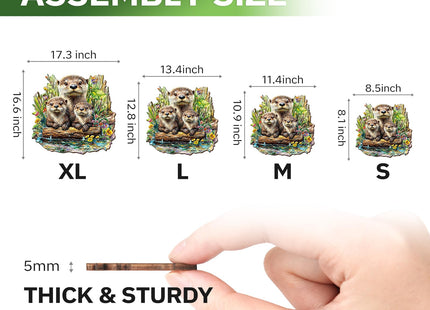 Jigfoxy Wooden Puzzles for Adults, Otter Wood Puzzles Adult