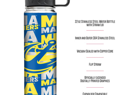 Rico Industries NCAA Maine Maritime Mariners Standard 22oz Stainless Steel Tumbler with Lid - Great For Coffee, Tea, Water or Cocktails