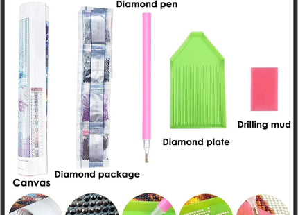 Yomiie 5D Diamond Art Kits for Adults, Octopus Diamond Painting Art Lighthouse DIY Full Round Drill Kits, Embroidery Rhinestone Diamond Crystal Craft Canvas Home Wall Decor 12x16 inch