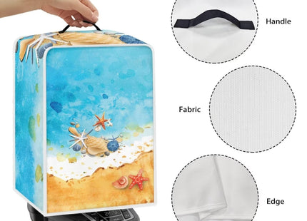 Kathyboom Seashell Starfish Coffee Maker Covers with Top Handle Stain Resistant Stand Blender Mixer Dust Covers Easy to Clean Office Coffee Machine Home Decor