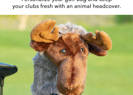 Daphne's Headcovers Moose Driver Headcover | Premium Driver Headcovers | Funny Golf Club Covers | Stylish Protection for Your Clubs | Men's Golf Gear | Driver Headcover for Men and Women