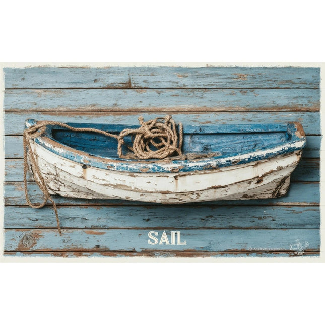 Personalized Coastal Boat Wall Decor, Nautical Wooden Plaque for Home