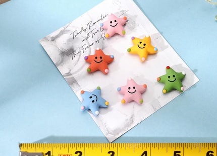 rhinocats 20pcs Fridge Magnets, Locker Decor, Cute Starfish Decorative Magnets for Refrigerator Whiteboard Home Office