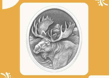 Heritage Pewter Moose Double Old Fashion | Double Rocks Glass 14 OZ for Liquor | Expertly Crafted Pewter Glass