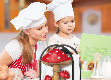 Cinnvoice Mushroom Napkin Holder for Table, Metal Paper Napkin Dispenser