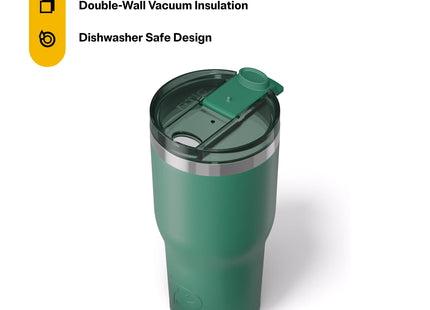 RTIC 30oz Essential Tumbler with Lid, Ceramic Lined, Pine Tree