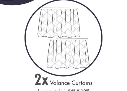 Ambesonne Vintage Nautical Tattoo Window Valance Pack of 2, Repetitive Anchor and Motif Maritime Pattern, Rod Pocket Curtain Valances for Kitchen Bedroom, 54" X 12", Pale Cinnamon Pale Grey