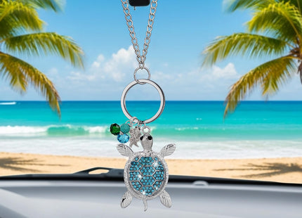 Misdary 1 Pcs Sea Turtle Rear View Mirror Accessories, Sea Turtle Gifts