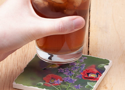 Thirstystone Floating Hummingbird Single Tumbled Tile Coaster