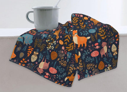 Mount Hour Forest Owl Deer Hedgehog Fox Hand Towels Animal Face Towel Soft Guest Towel Portable Kitchen Tea Dish Towels Washcloths Bathroom Decor Housewarming Gifts 15.7" X 27.5"