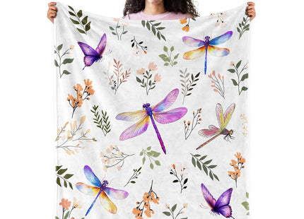 Pertos Dragonfly Gifts Blanket Butterfly Throw Blanket