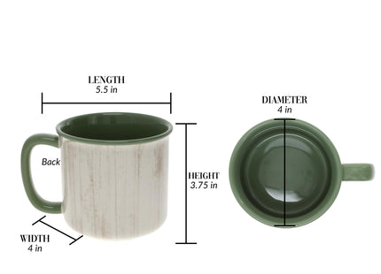 Pavilion Gift Company - Adventure Awaits - Raccoon - 17 Oz Coffee Mug Tea Cup Woodland Hiking Camping Cabin Woods Lodge Gift Outdoorsy Present