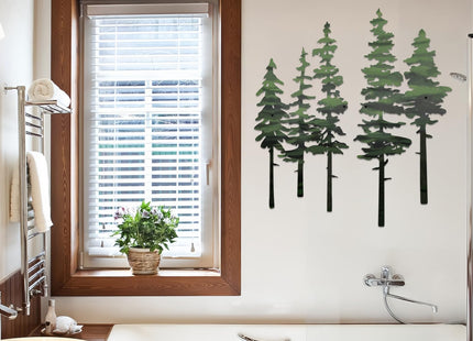 ESTART Metal Pine Tree Wall Art, Metal Tree Wall Decor