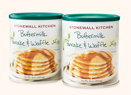 Stonewall Kitchen Farmhouse Buttermilk Pancake & Waffle Mix - 2 Pack (32 oz Total)
