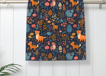 Mount Hour Forest Owl Deer Hedgehog Fox Hand Towels Animal Face Towel Soft Guest Towel Portable Kitchen Tea Dish Towels Washcloths Bathroom Decor Housewarming Gifts 15.7" X 27.5"